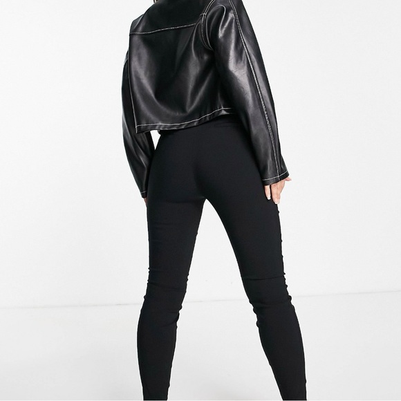 *NEW* - ASOS Hourglass High Waisted Skinny Fit Pants in Black - Picture 2 of 4